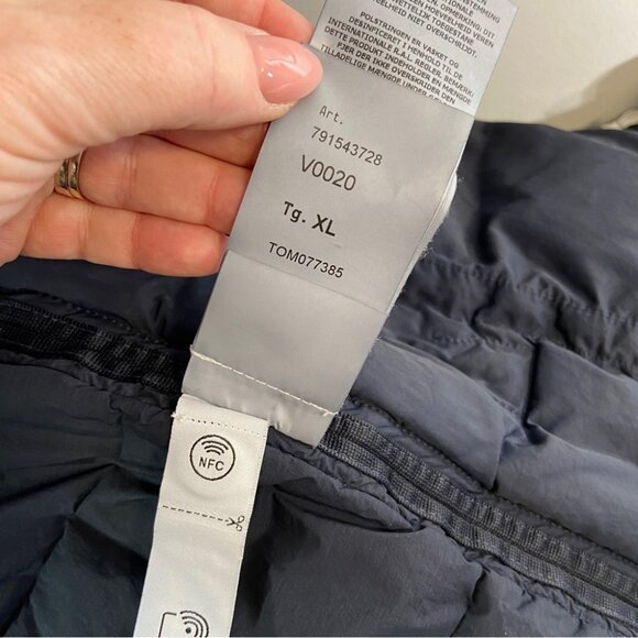 NWT Stone Island Seamless Tunnel Down-TC hooded jacket in Navy size XL - Picture 13 of 16